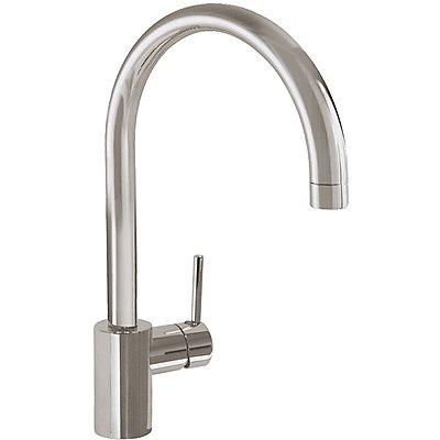 Keukenkraan Tres Max RVS | Opbouw | 360° Draaibaar | Mengkraan | 1-hendel | Rond | RVS look