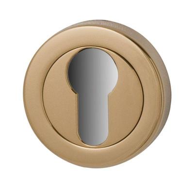 Hardbrass Nika cilinderrozetten - PVD messing Hardbrass Nika cilinderrozetten - PVD messing