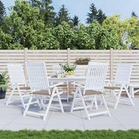 VidaXL Tuinstoelkussens 6 st 50x50x4 cm oxford stof taupe - thumbnail