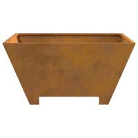 VidaXL Vuurkorf bruin 60 x 60 x 30 cm weerbestendig staal - thumbnail