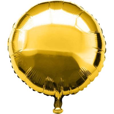 Folieballon rond goud - 46 cm