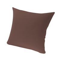 Jersey kussensloop van bio-katoen, mokka 80 x 80 cm - thumbnail