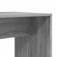 Bureau met plank Grijs sonoma 138.5 x 55 x 143 cm Bewerkt hout - thumbnail