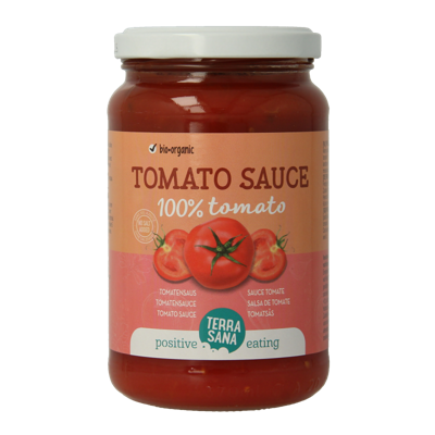 TerraSana Tomatensaus 100% tomaat bio 340 Gram TerraSana Tomatensaus 100% tomaat bio 340 Gram