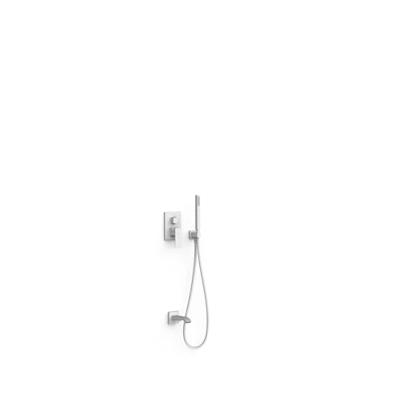 Badkraan Inbouw Tres Cuadro Exclusive met Handdoucheset, Wanduitloop en Mengkraan Mat Wit Tres