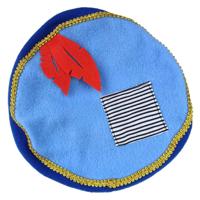 Haza Witbaard Luxe piet baret sint & co. stof 24x24cm - thumbnail