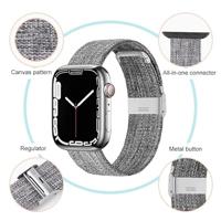 Canvas Limited Edition nylon bandje - Roze - Geschikt voor Apple Watch 44mm / 45mm / 46mm / 49mm - thumbnail