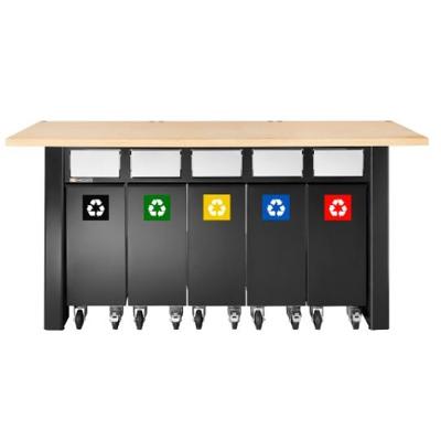 Facom Set van 5 afvalsorteerbakken | JLS3-5BINS JLS3-5BINS