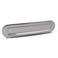 Briefplaat Ronald chroom - thumbnail