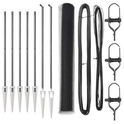 VidaXL Afrasteringspaal grijs 10 x 1,2 m (13 mm gaas) staal en pvc