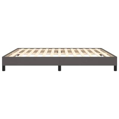 Bedframe kunstleer grijs 160x200 cm
