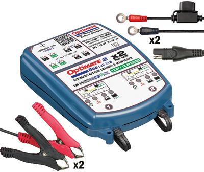 TecMATE Acculader "optimate 2 duo optimate 2 charger duo 2er bank
