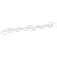 Gabion plantenbak verhoogd 450x30x10 cm gegalvaniseerd staal - thumbnail