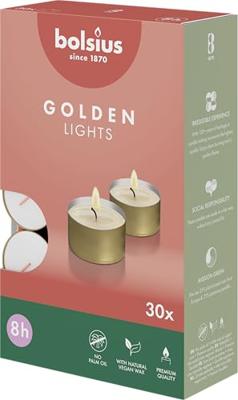 Bolsius Theelicht Golden Lights Wit 8 Uur Bolsius Theelicht Golden Lights Wit 8 Uur