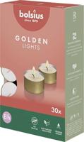 Bolsius theelichten 30 stuks goud - thumbnail