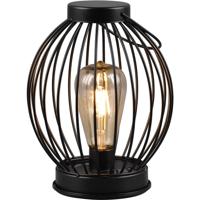 LED Tafellamp op Zonne-energie - Solar Hanglamp - Trion Muricy - Warm Wit 2700K - Spatwaterdicht IP44 - Rond - Zwart - thumbnail