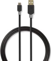 Nedis USB-Kabel | USB-A Male naar USB Micro-B Male | 480 Mbps | 2 m | 1 stuks - CCBW60500AT20 CCBW60500AT20 - thumbnail