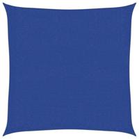 VidaXL Zonnezeil 160 g/m² vierkant 3x3 m hdpe blauw - thumbnail