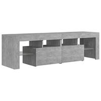 Tv-meubel met LED-verlichting 140x36,5x40 cm betongrijs - thumbnail