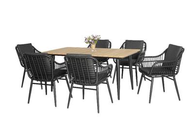Diningset Gatteo Borghi Black Oosterik Home - Oosterik home