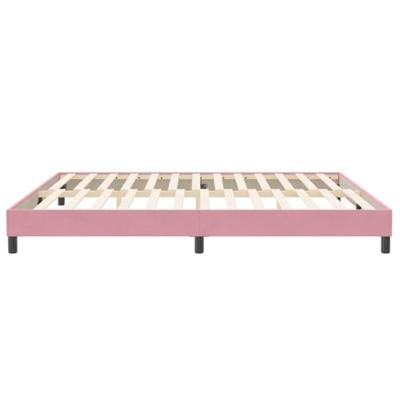 Bedframe zonder matras 200x220 cm fluweel roze Bedframe zonder matras 200x220 cm fluweel roze