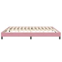 Bedframe zonder matras 200x220 cm fluweel roze - thumbnail