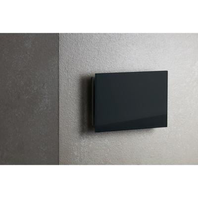 Sunshower Ventilatierooster Rechthoek 11x5 cm Zwart Glas (2 stuks)