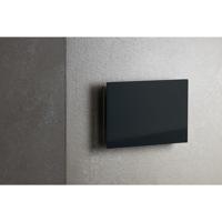 Sunshower Ventilatierooster Rechthoek 11x5 cm Zwart Glas (2 stuks) - thumbnail