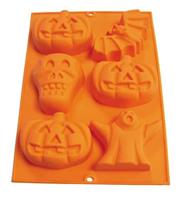 LEKUE - Bakken - Bakvorm Halloween 30x20cm oranje - thumbnail