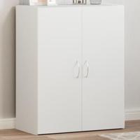 Archiefkast 60x32x77,5 cm bewerkt hout wit - thumbnail