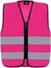 Korntex KX201 Kids´ Hi-Vis Safety Vest With Front Zipper Aalborg - Magenta - XXS (3/4 years) - thumbnail