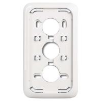 Busch Jaeger WIT montageplaat 2-voudig wcd - 4693250