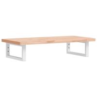 Badkamer wandschap staal en massief beukenhout - thumbnail