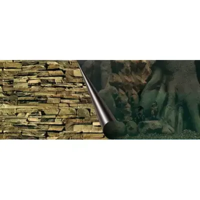 Europet Foto Achterwand Tree & Rock 50x120cm Europet Foto Achterwand Tree & Rock 50x120cm