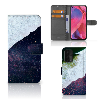 OPPO A54 5G | A74 5G | A93 5G | Book Case | Sea in Space