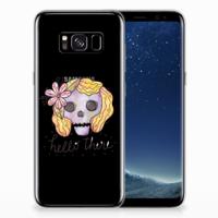 Silicone Back Case Samsung Galaxy S8 Boho Skull - thumbnail