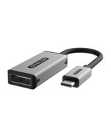 Sitecom AD-1015 video kabel adapter 0,15 m USB Type-C DisplayPort Zwart, Roestvrijstaal - thumbnail
