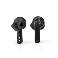 Volledig Draadloze Oordopjes - Bluetooth - Maximale batterijduur: 3.5 uur - Drukbediening - Charging case - Ingebouwde microfoon - Ondersteuning voor spraakbesturing - Ear Wings - Zwart - thumbnail