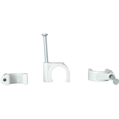 Kopp 342704080 Spijkerclip 342704080 Bundel-Ø (bereik) 7 tot 10 mm Grijs 50 stuk(s)