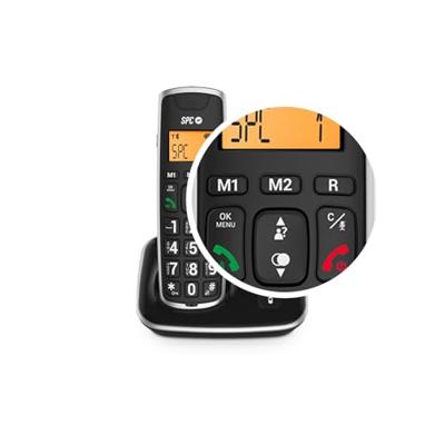Draadloze telefoon SPC 7609N Zwart