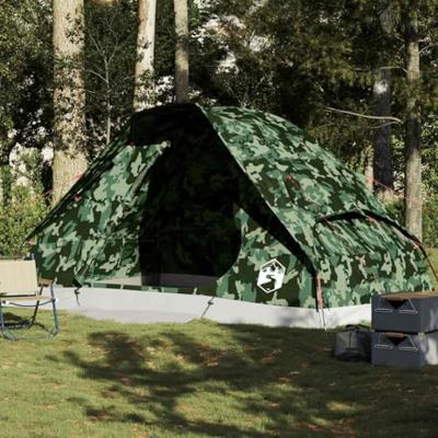 VidaXL Koepeltent 6-persoons waterdicht camouflage