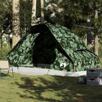 VidaXL Koepeltent 6-persoons waterdicht camouflage - thumbnail