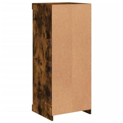 Dressoir met LED-verlichting 41x37x100 cm gerookt eikenkleurig
