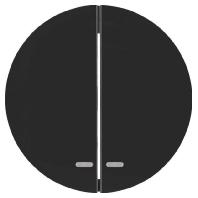 Berker wip serieschakelaar met lens R1-R3 zwart 16272045