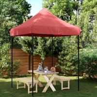 Partytent inklapbaar pop-up 200x200x306 cm bordeauxrood - thumbnail