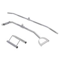 Trainingsgrepen set van 3 - Lattrekstang, gebogen lattrekstang en roeigreep smal - thumbnail