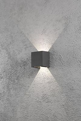 Konstsmide Cremona 7959-370 LED-buitenlamp (wand) Energielabel: G (A - G) LED LED vast ingebouwd 6 W Antraciet