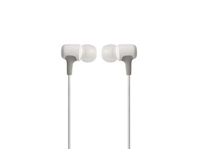 JBL E15 In-Ear Hoofdtelefoon Oortelefoon met Universele 1-Knop Afstandsbediening met Geïntegreerde Microfoon Compatibel met de meeste Smartphones - Wit