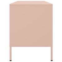 Tv-meubel 100,5x39x50,5 cm staal roze - thumbnail