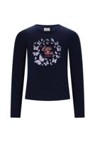 Le Chic winter t-shirt meisjes - navy blauw - Norma - vlinder - thumbnail